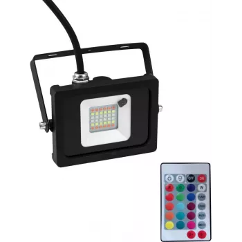 Projetor LED EUROLITE FL-10 SMD RGB IP65 10W, projetor RGB exterior compacto