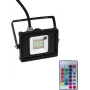 Projetor LED EUROLITE FL-10 SMD RGB IP65 10W, projetor RGB exterior compacto
