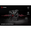 SAVIO BLADE X1 conjunto de ventoinhas, 3 x 120 mm, PWM de 4 pinos, preto
