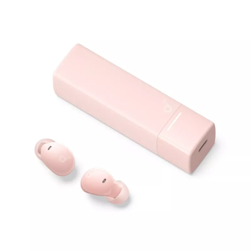 Headset sem fios Anker A30i — Bluetooth, intra-auricular, rosa, para chamadas, música e desporto