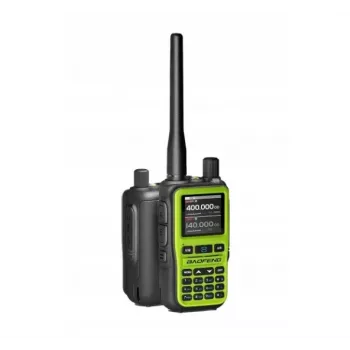 Walkie-talkie Baofeng UV-5R EU com USB-C, Bluetooth, VHF/UHF (136–174 MHz), FM 65–108 MHz, 5 W, 1600 mAh, LCD, lanterna LED