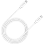 Cabo CANYON UC-44, U4-CC-5A1M-E, conjunto de cabo USB4 Type-C para Type-C 40G 1m 5A 240W(ERP) com E-MARK, CE, ROHS, branco