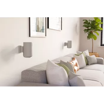 Suporte de parede Vogels | Suporte de parede para coluna para Sonos Era 100 | Inclinável, rotativo | Capacidade máxima 7 kg | Branco