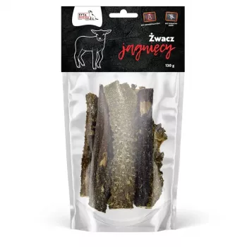 Petisco para cães de estômago de borrego seco SYTA MICHA 120 g – ingrediente único, monoproteína, 69,8 % proteína, 9,1 % gordura