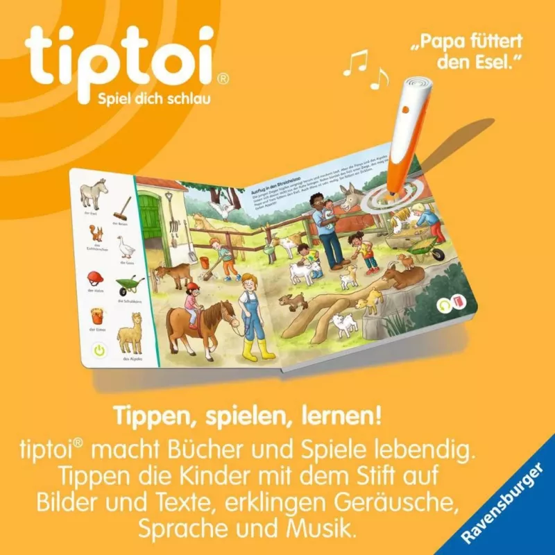 tiptoi Procurar e descobrir: Os meus animais, livro educativo