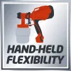 Einhell TC-SY 400 P 4260005 sistema de pulverização de tinta, 400 W, depósito de 0,8 l, vermelho/preto