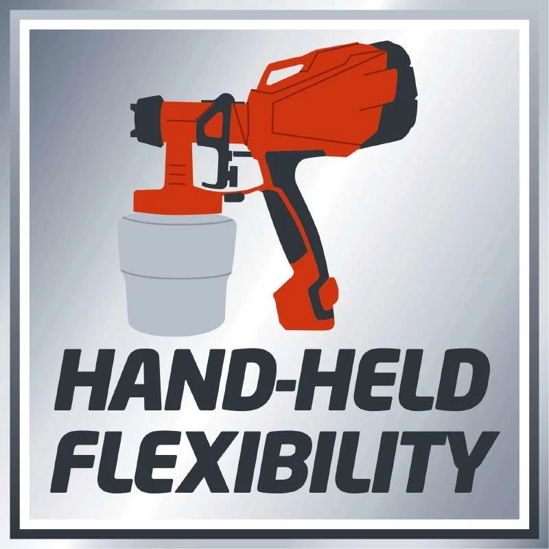 Einhell TC-SY 400 P 4260005 sistema de pulverização de tinta, 400 W, depósito de 0,8 l, vermelho/preto