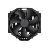 Dissipador de CPU Noctua NH-D15 Chromax Pure preto com duas ventoinhas de 140 mm
