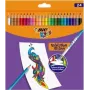 Lápis de cor apagáveis BIC Kids Evolution Illusion 24 cores