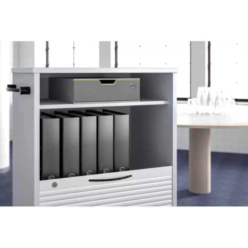 Caixa de arquivo em plástico cinzento Durable 760127