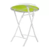 Conjunto de mobiliário de jardim Black Forest pequeno, duas cadeiras + mesa branca e verde