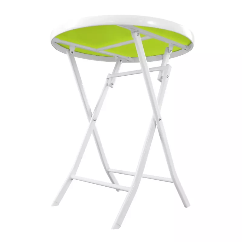 Conjunto de mobiliário de jardim Black Forest pequeno, duas cadeiras + mesa branca e verde