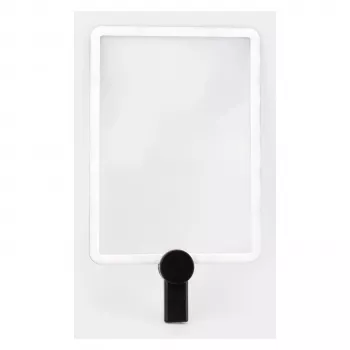 Lupa LED de mão RealPower HL-1, ampliação 5×, a pilhas (5 V, 1 A)