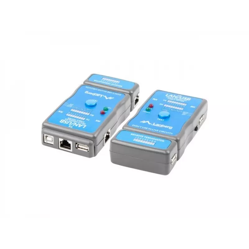Testador de cabos de rede Lanberg NT-0403 testador PoE azul