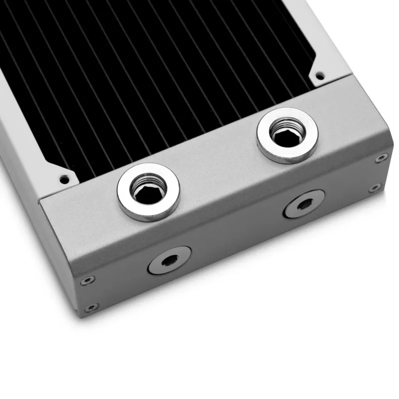 Radiador EK Water Blocks latão cobre aço inoxidável branco 130x300x44mm