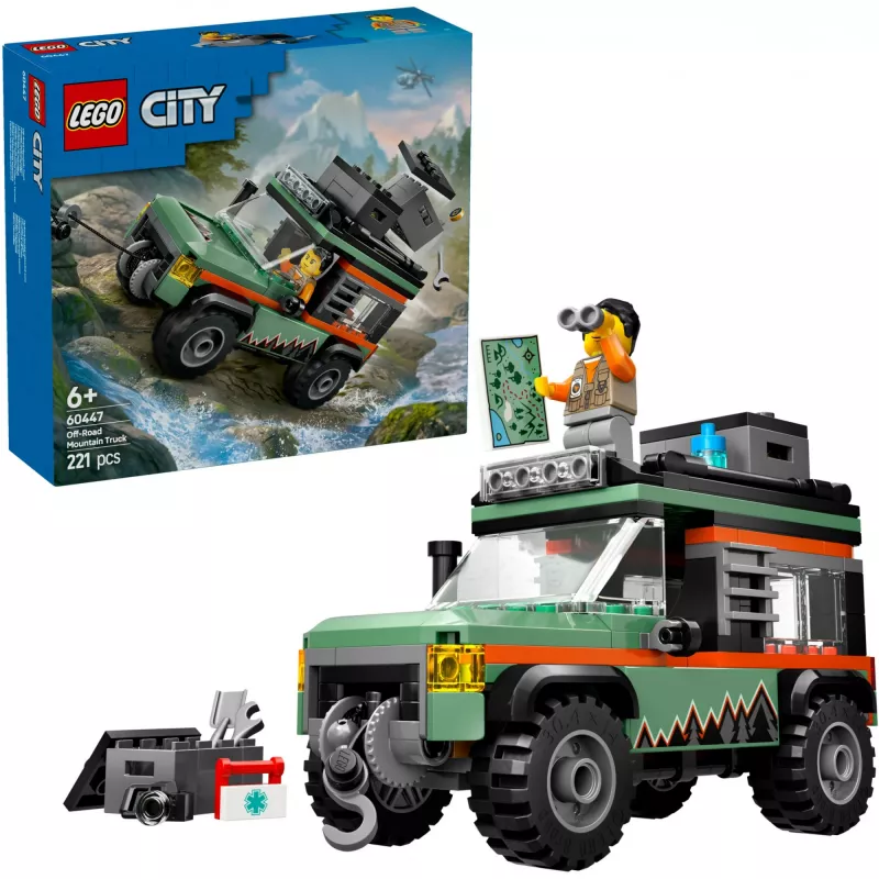 LEGO City conjunto de construção SUV todo-o-terreno 4x4 60447 — 221 peças, 1 minifigura, a partir dos 6 anos