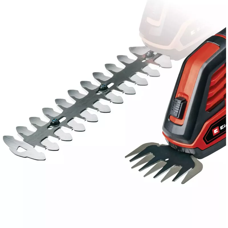 Tesoura para relva e arbustos EINHELL GE-CG 18/100 Li 18 V Li‑Ion 2,5 Ah — aparador sem fio, lâminas 100 mm