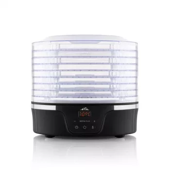 ETA | Desidratador de alimentos | Potência 380 W | Número de tabuleiros 8 | Temporizador integrado | Preto
