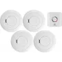 Pack de detetores de fumo ei electronics pack de 5, pilha fixa de 10 anos, interligáveis