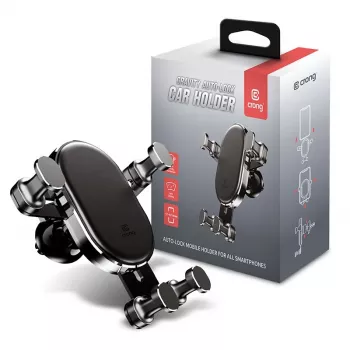 Suporte para automóvel Crong CRG-CH5-BLK — suporte universal ajustável para telefone