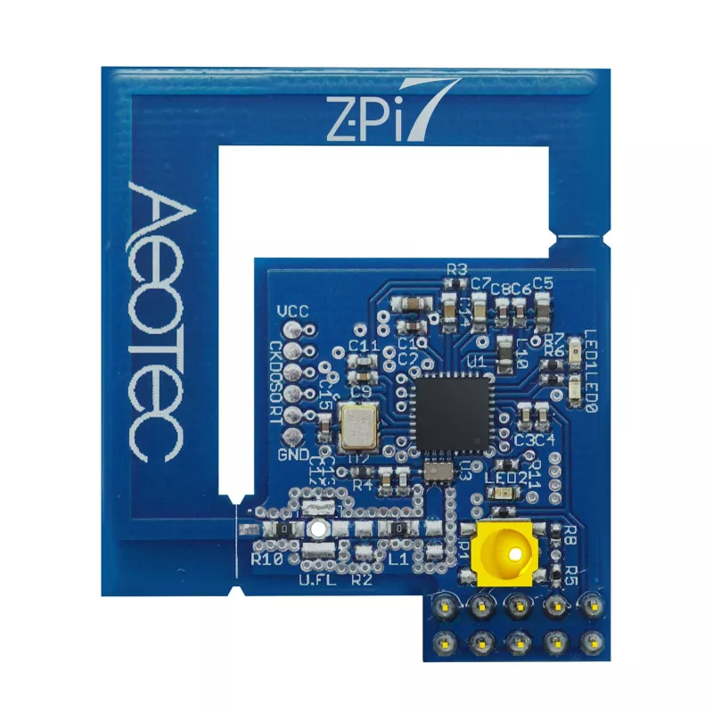 Interface USB Z-Wave Plus AEOTEC Z-Pi 7 (AEOEZWA025) — controlador Z-Wave para integração com Raspberry Pi