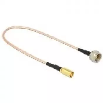Cabo coaxial DeLOCK 0,25 m F/SMB RG-316 preto