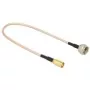 Cabo coaxial DeLOCK 0,25 m F/SMB RG-316 preto