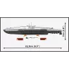 Modelo à escala de submarino Cobi Type VIIC 1:300, conjunto 4857