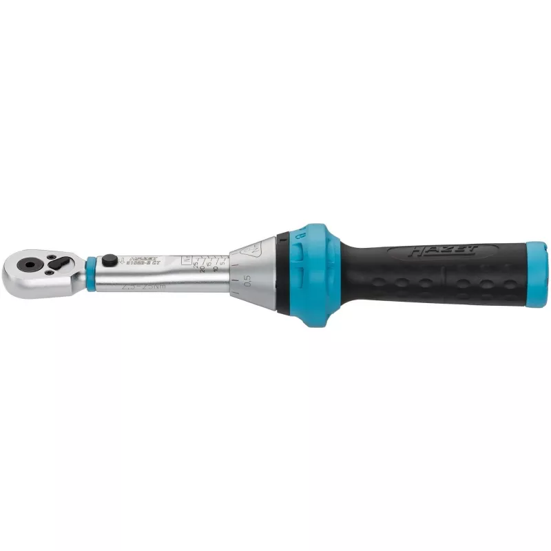 Chave dinamométrica 5108B-3CT para bits, 1/4 (Azul/Preto, catraca reversível)