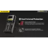 Carregador de baterias Nitecore Ci12 carregador USB universal para Li‑Ion, NiCd, NiMH, entrada 3A 5/9/12V, caixa de plástico