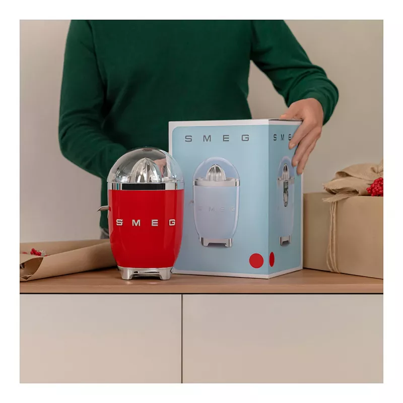 Espremedor de citrinos elétrico Smeg CJF11RDEU 70 W vermelho aço inoxidável
