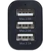 Carregador de automóvel TECHNISAT CARCHARGER TRIPLE USB C com três portas USB-C/USB-A