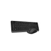 Conjunto de teclado e rato sem fios A4Tech Fstyler FG1012, preto