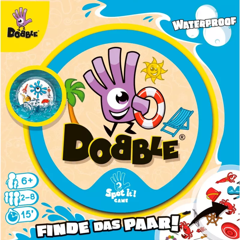 Dobble Waterproof, jogo de cartas