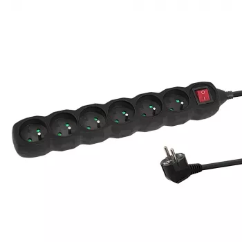 Extensão de energia Esperanza ELK217K 1,5 m 6 tomada(s) AC interior preto