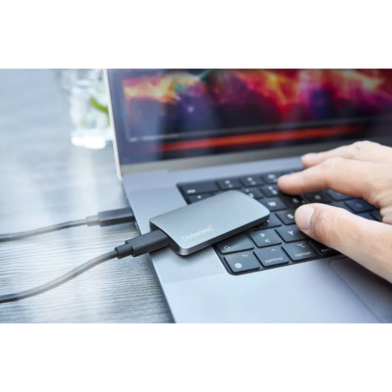 Unidade SSD Intenso 1 TB externa USB Type-C 3.2 Gen 2x2 TX800