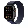 Apple 49 mm Alpine Loop Navy - pequeno - acabamento em titânio preto