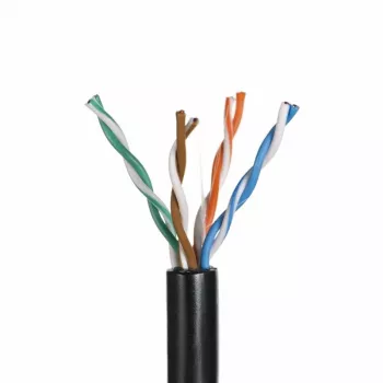 Alantec KIU5OUTS305Q Cabo de rede Preto 305 m Cat5e U/UTP (UTP) (KIU5OUTS305Q)