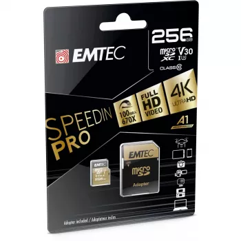 Memória flash Emtec SpeedIN Pro 256 GB MicroSDXC UHS-I Class 10