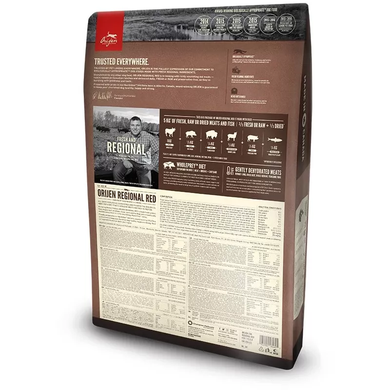 ORIJEN Regional Vermelho - ração seca para cães - 6 kg