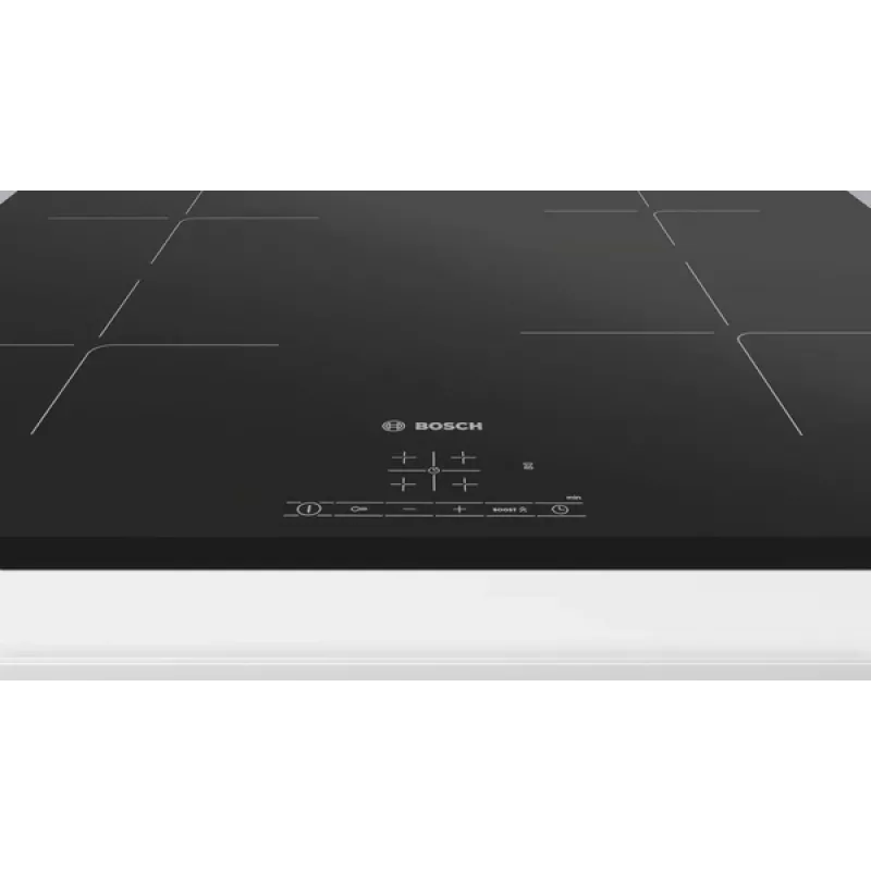 Placa Bosch PUE63KBB6E indução 4 zonas de cozedura toque temporizador preta