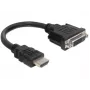 Cabo HDMI-DVI M/F DeLOCK 0.2m
