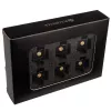 Parafusos de fixação de ventoinha RAIJINTEK Pelias pretos – pack de 6, acessório de montagem para ventoinhas de PC