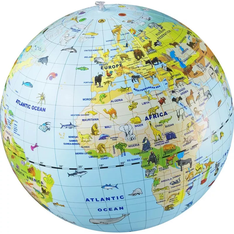 Caly Animal Globe Maxi Globo 50 cm, multicolor