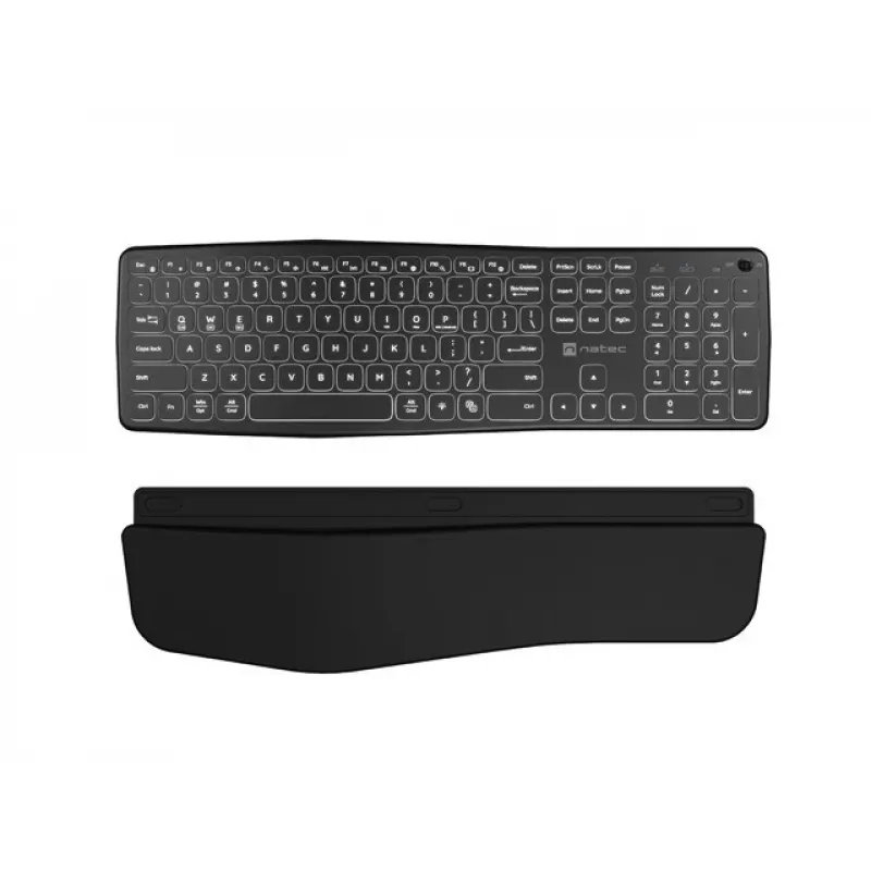 Teclado NATEC PORIFERA Home/Office Bluetooth QWERTY US International preto