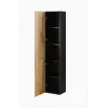 Armário fechado Cama VIGO '180' 180/40/30 preto/carvalho Wotan