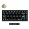 Teclado mecânico Keychron Q1 Ultra 8K — formato 75%, USB + RF sem fios + Bluetooth, RGB LED, preto