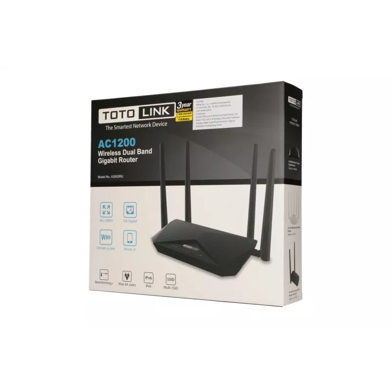 Router Wi-Fi TOTOLINK A3002RU V2