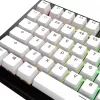 Keycaps GLORIOUS GPBT Basics PBT Dye-Sub Classic Branco Layout ANSI