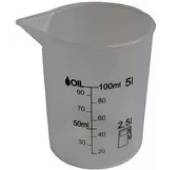 Copo medidor IWH 125 ml, transparente, polietileno de alta qualidade